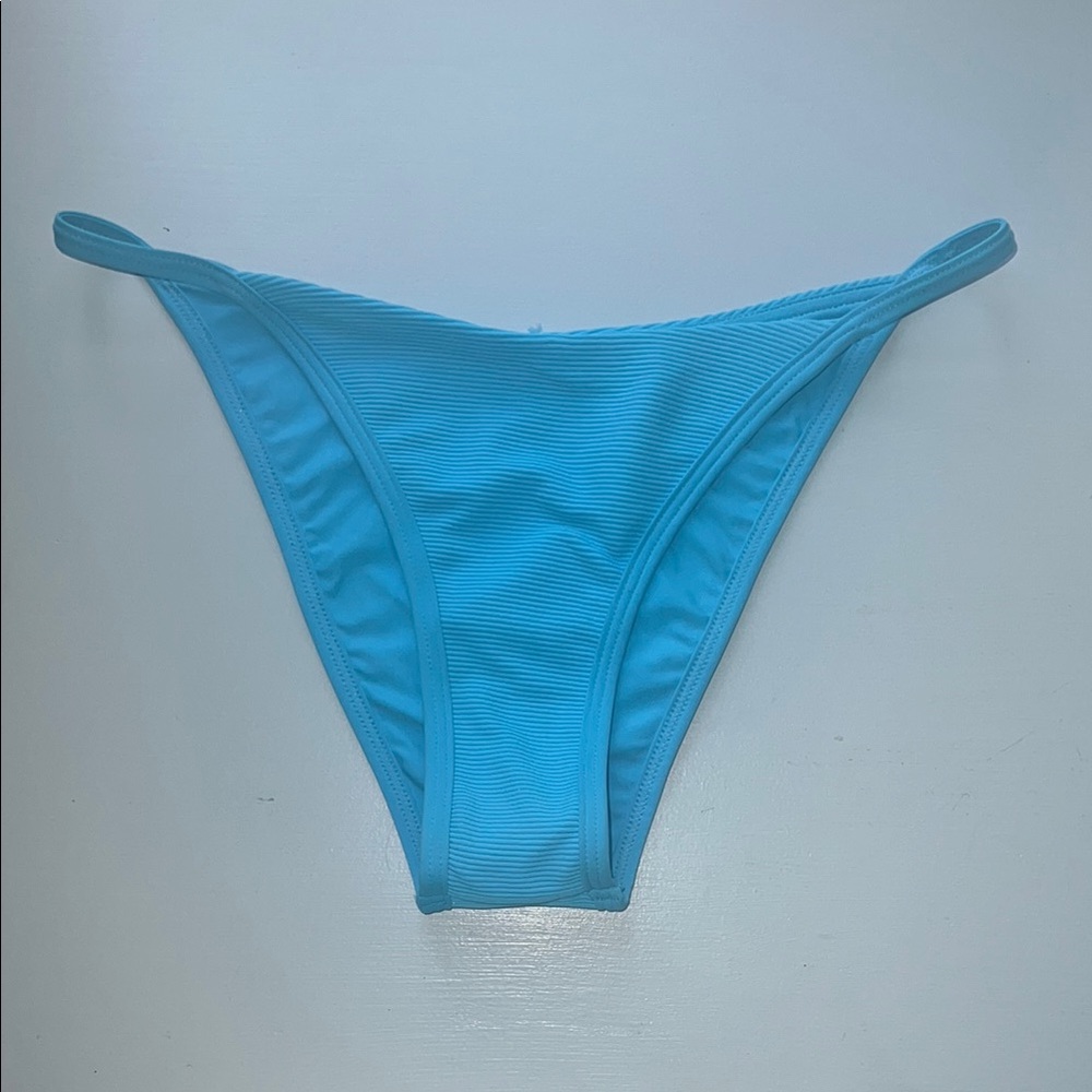 L Space By Monica Wise Bright Blue Bikini Bottom